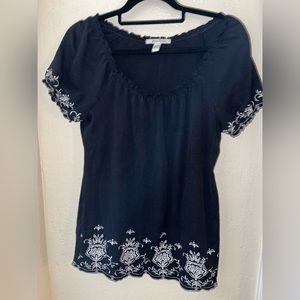 J.M Collection top size small 100%cotton.